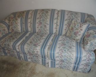 Blue & flower couch