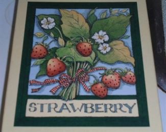 Strawberry greeting cards