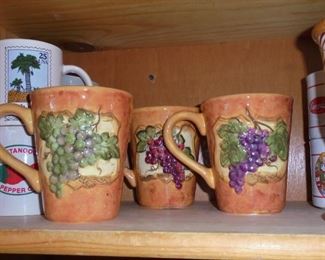 Various mugs