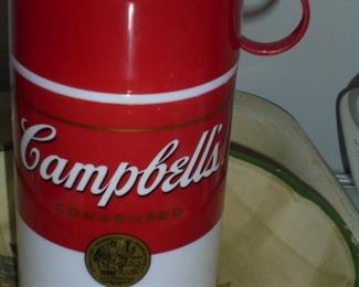 Campbell's Soup thermos w/stopper & cup 