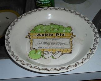 Apple pie baking plate