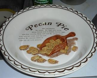 Pecan pie baking plate