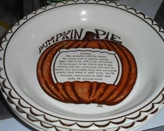 Pumpkin  pie baking plate