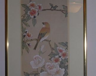 1 of 2 Framed picture of birds