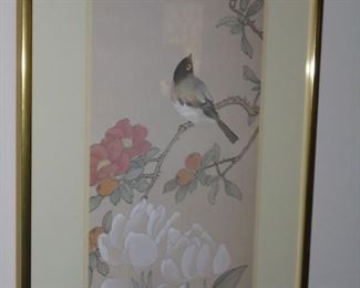 2 of 2 Framed picture of birds