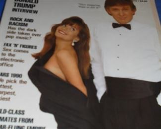 Vintage collection of Playboy magazines  Donald Trump March 1990