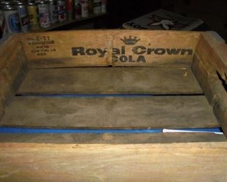 Wood Royal Crown  cola  box - Mfg  6 - 71  Woodstock Mfg Co. 4 -6 pack box