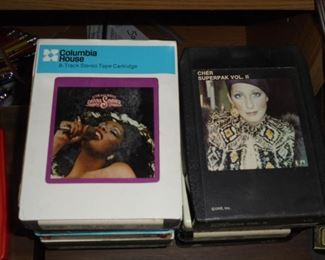 Sample of tapes Donna Summer, Cher