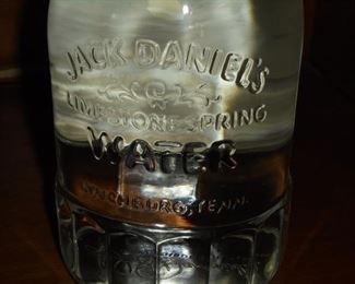 Jack Daniels Limestone Spring Water NEW  bottle still has original seal / never opened / embossed bottle / Aug.23, 1982