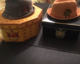 2 Mens Vintage Knox Fedoras