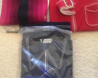 3 Mens Italian Ecco and Oleg Cassini Vintage Short Sleeve Shirts