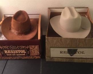 Mens Vintage Resistol Cowboy Hats