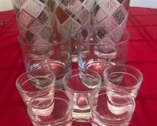 MidCentury Modern Art Deco Glasses