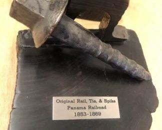Vintage, Original Rail, Tie Spike from Panama Railroad