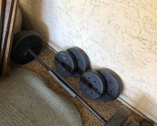Weight Bar and Weights