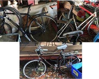 3 Bicycles including Cannondale and Vintage Columdia Tourist Expert V. 
