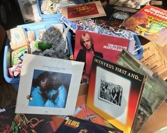 Estate Vinyl record collection, estate bins including China, Christmas items, etc.  All being sold as found, true discovery lot! 
