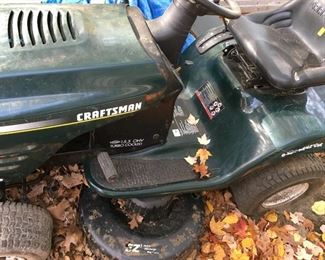 Craftsman riding lawnmower, 15.5 OHV Turbo cooled.