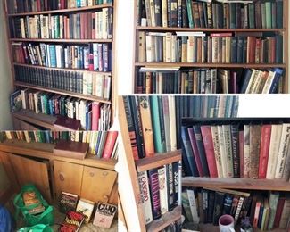 Estate book collection, 2 bookcases full, including Stephen King, all being sold as found at the estate. 