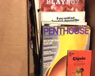 Estate lot of vintage Playboy and Penthouse Magazines. Bristol, CT local buyers take note!  Pick up at the estate will be schedule after the auction date.  Great buying opportunity for local CT buyers! (f/b)
