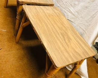 2 Bamboo Tables.