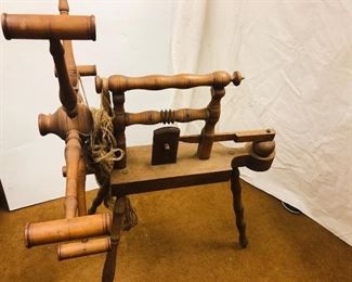 An antique yarn winder from the 1800's.