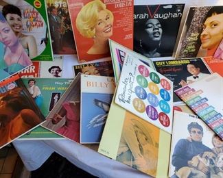 Vintage Vinyl Record albums including Lena Horne, Doris Day, Irving Berlin, etc.