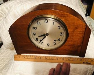 Art Deco Mantel Clock, made in Plymouth, Connecticut.