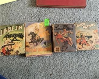4 Little Big Books including Jungle Jim, The Texas Bad Man, Flash Gordan, and Buck Rogers. Sat-Lot #215