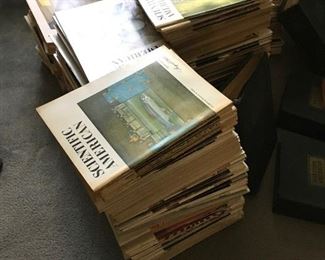 Lifetime Collection of Scientific American Magazines including cumulative index 1948-1957.  Amazing lifetime collection! Sat-Lot #216