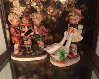 Hummel, by W. Goebel, W. Germany, School Boys and Girl with Geese, measures approx. 7 inches tall. (ce) - Sun Lot #70