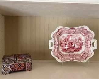 Bologna transfer ware dish