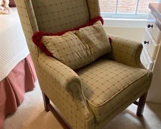 Pair of upholstered armchairs