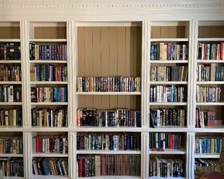 Lots of books! Sci-fi, Fiction, History, Science