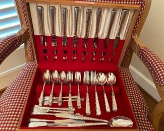 Silver plate flatware 58 pieces. Service for 8 L & CM Co. Superfine XXXX