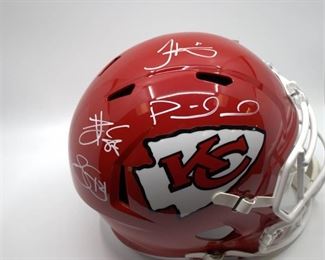 Super Bowl 54 KC Chiefs Helmet - Signed - Mahomes - Kelce - Hill - Watkins