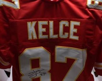 Travis Kelce Autographed Jersey