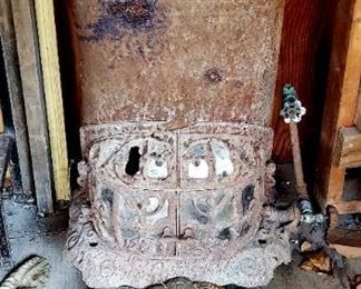 Antique Great Western Stove Company Cast Iron Gas Stove