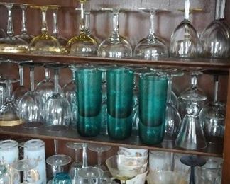 Just some of the vintage Glass available.