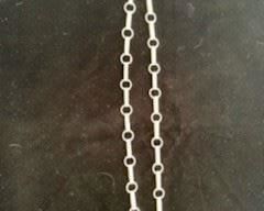 $65 Navajo stamped sterling chain, 24 3/4"