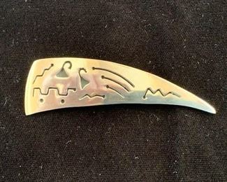 $35 (now $20) Vintage Taxco sterling pin, 3" long