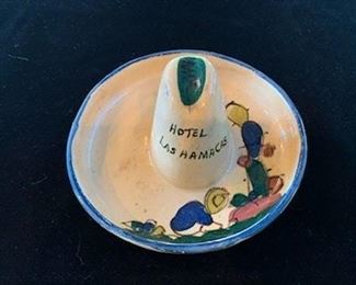 $10 (now $5) Vintage Mexican sombrero ceramic hotel ashtray