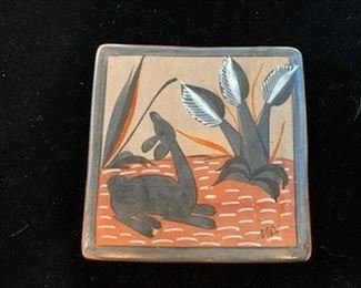 $10 Vintage 4" handpainted Mexican tile