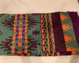  $45 Beacon style cotton camp blanket, good vintage condition, 68" x  64" approx