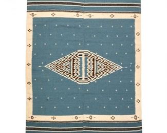 $100 Mexican wool rug/blanket ca1960  71" x 56"