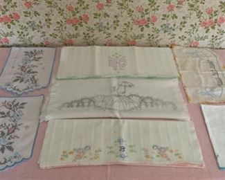 CLEARANCE !  $6.00 NOW, WAS $16.00..............Hand Stitched Linens (P701)