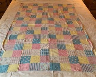 HALF OFF!  $15.00  NOW, WAS $30.00..................Hand Tied Baby Quilt (P444) 