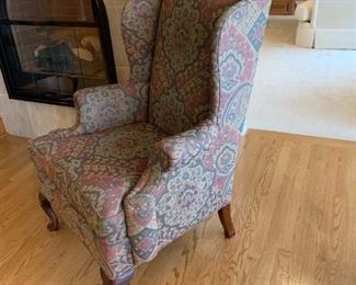 Contemporary Sitting Wingback Chairs by LANE