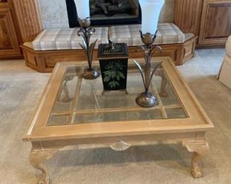 Contemporary Claw and Ball Footed Coffee Table