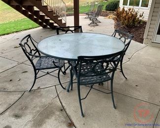 Outdoor Cast Aluminum Patio Set